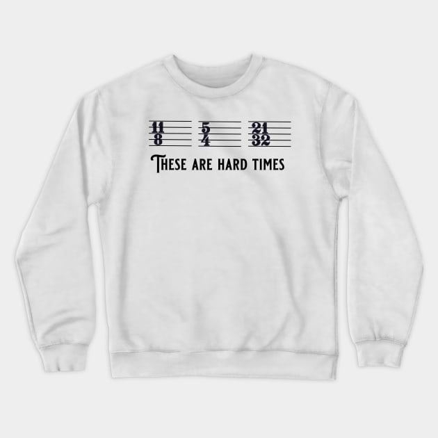 Funny Music Meme Crewneck Sweatshirt by tandre